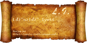 László Ivett névjegykártya